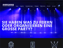 Tablet Screenshot of eventarena.ch